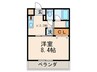 THE SQUARE・KOBAI PREMIUM 1Kの間取り