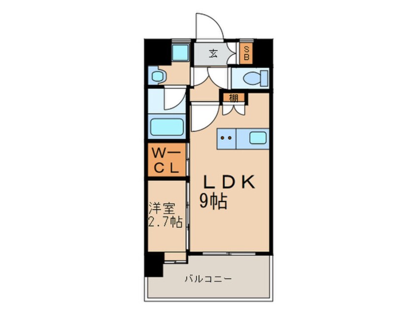 間取図 エンクレスト空港通り(303)