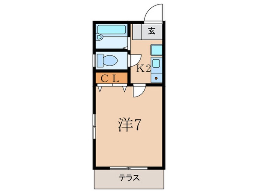 間取図 エクシヴ西園町