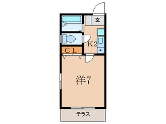 間取図 エクシヴ西園町