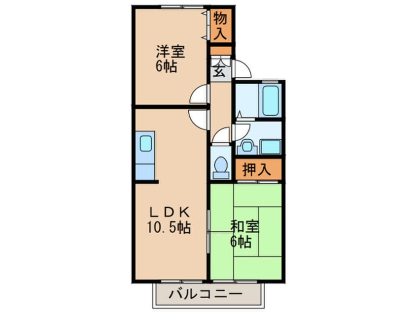 間取図 セジュール萩尾Ａ