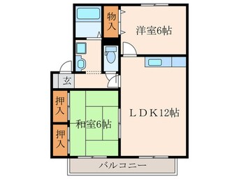 間取図 ハイカム－ル貴船台