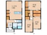 サルビアB棟 3LDKの間取り