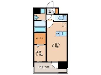 間取図 ｸﾞﾗﾝﾌｫｰﾚ箱崎ﾌﾟﾚﾐｱ（1203）