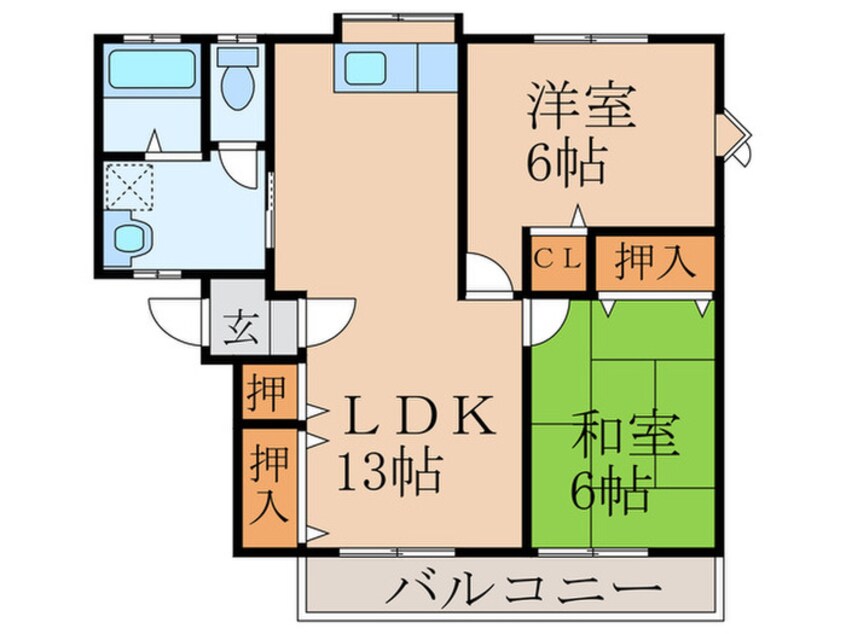 間取図 プライムメゾン稲童