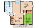 プライムメゾン稲童の間取図