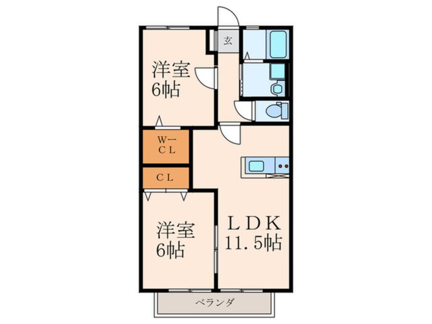 間取図 サンハイムせんり１