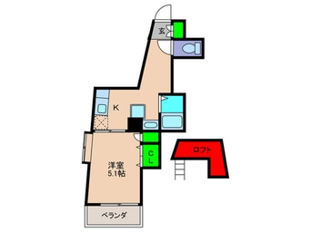 間取図 プレアール長尾Ⅱ