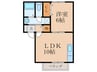 ハイツサンライズ 1LDKの間取り
