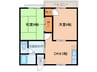 メゾンエクセル２ 2DKの間取り