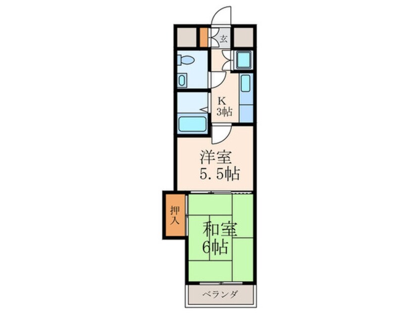 間取図 プレジール Ｋ