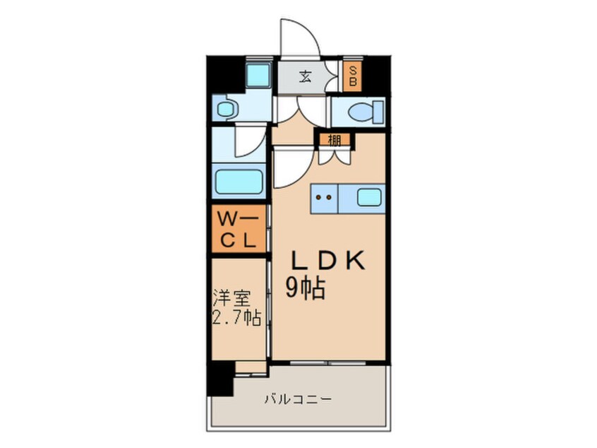 間取図 エンクレスト空港通り(605)