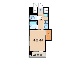 間取図 メープルコート西新