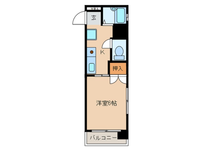 間取図 メープルコート西新