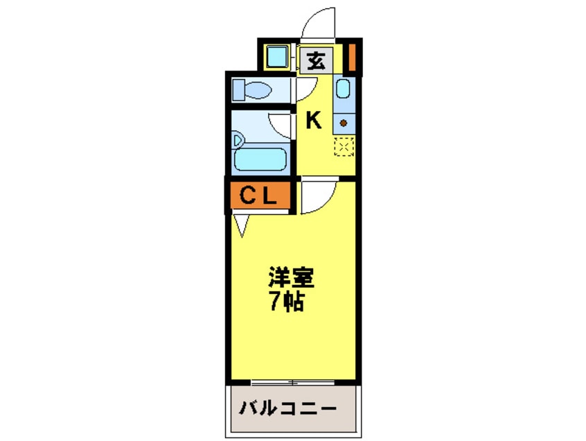 間取図 メゾン・ド・ヴィレ・薬院