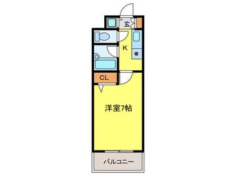 間取図 メゾン・ド・ヴィレ・薬院