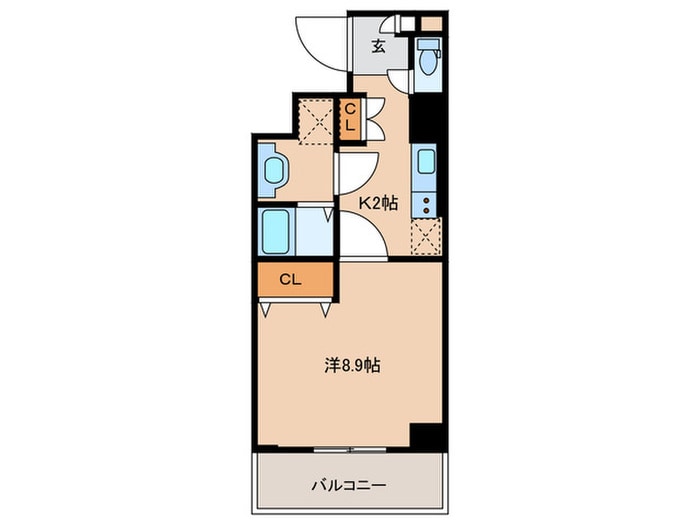間取り図 ピタゴラ箱崎