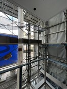 室内からの展望 ピタゴラ箱崎