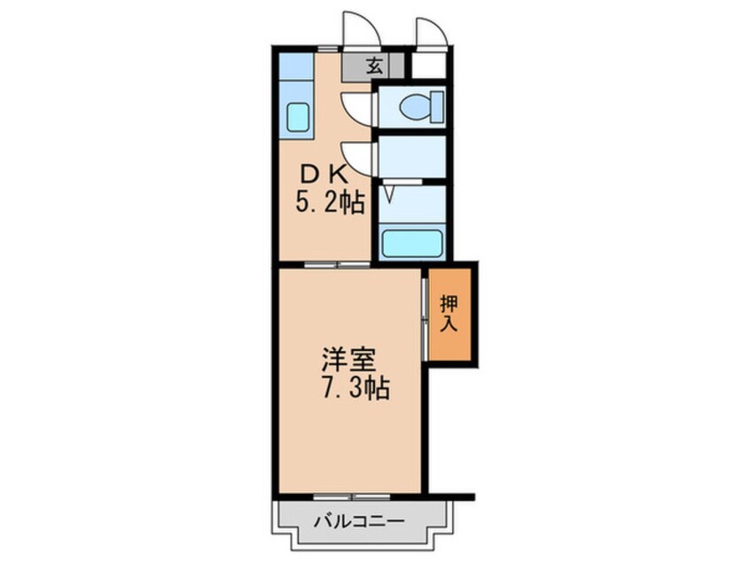 間取図 シャトレ梅満