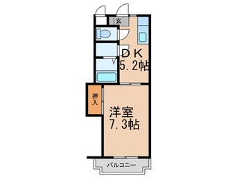 間取図 シャトレ梅満