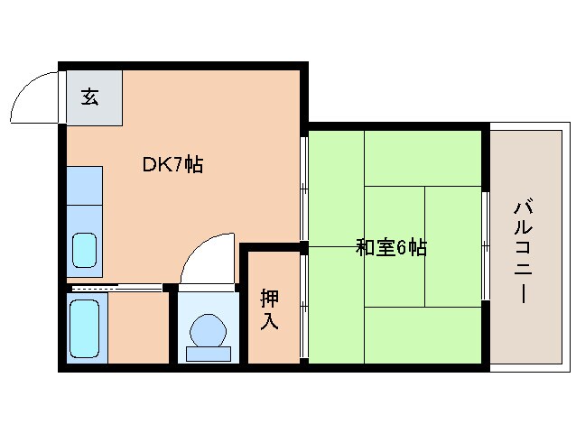 間取り図 チェリーコーポ