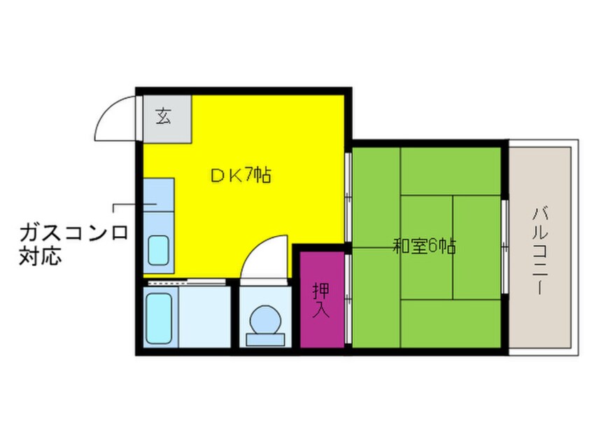 間取図 チェリーコーポ