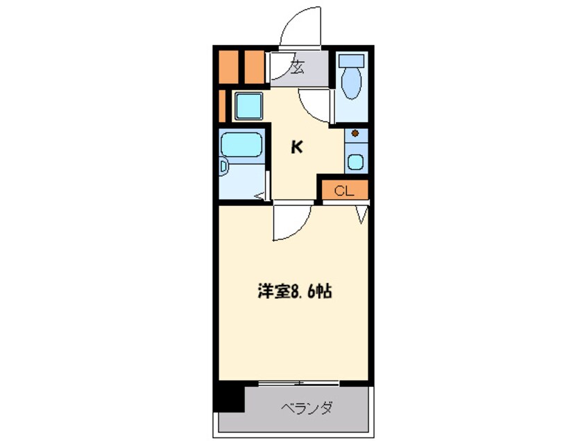 間取図 ﾗｲｵﾝｽﾞｽﾃ-ｼｮﾝﾌﾟﾗｻﾞ箱崎(1001)