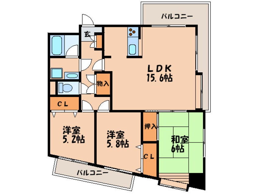 間取図 日之出ビル野間