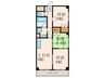 ヴェルクレイン1番館(1－3F) 3LDKの間取り
