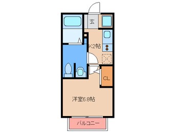 間取図 ナシ　ドゥ　モアール
