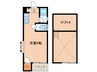 フレール井尻 1Rの間取り