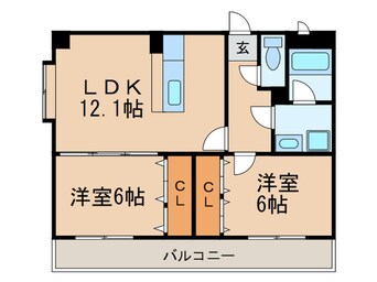 間取図 ＦＬｏｗｅｒｙ２１