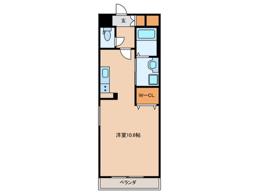 間取図 プランドール風の橋東