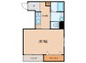 シャトーアベニール 1Kの間取り