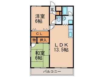 間取図 グランカーサ清蘭