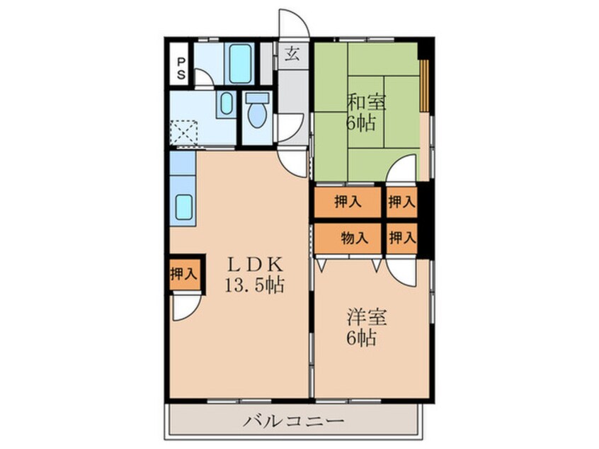 間取図 グランカーサ清蘭