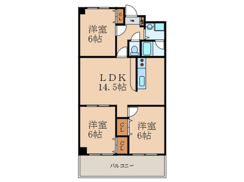 間取図 ロージュマン中曽根