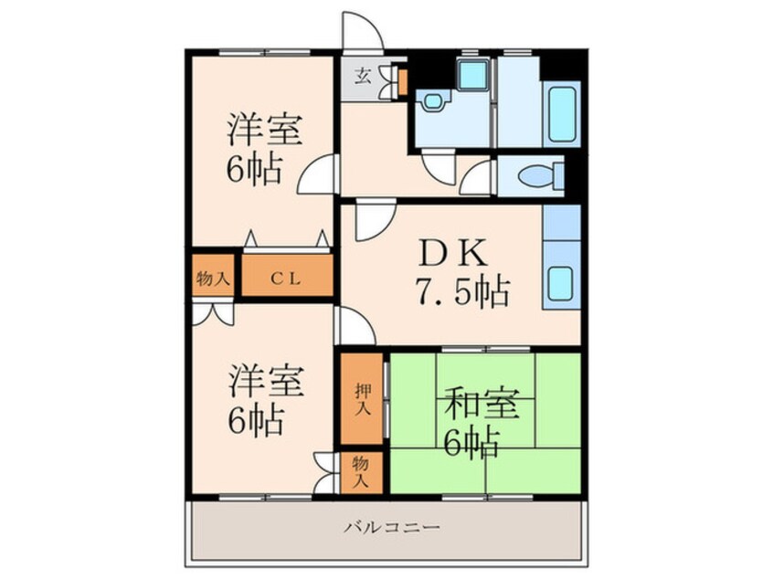 間取図 サンフェリカ篠崎