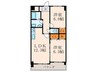 三島マンションⅠ 2LDKの間取り
