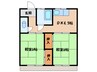 一二三荘 2DKの間取り