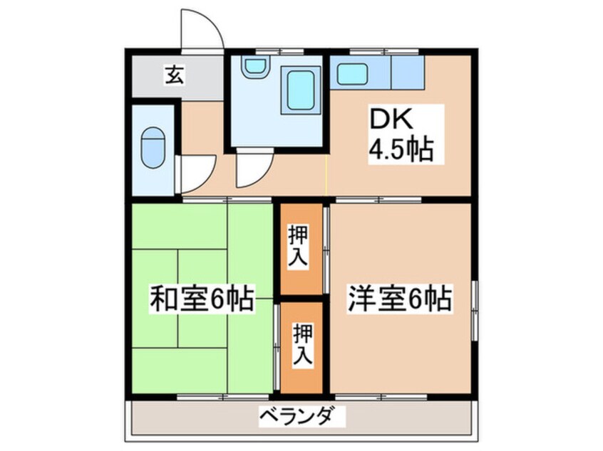 間取図 一二三荘