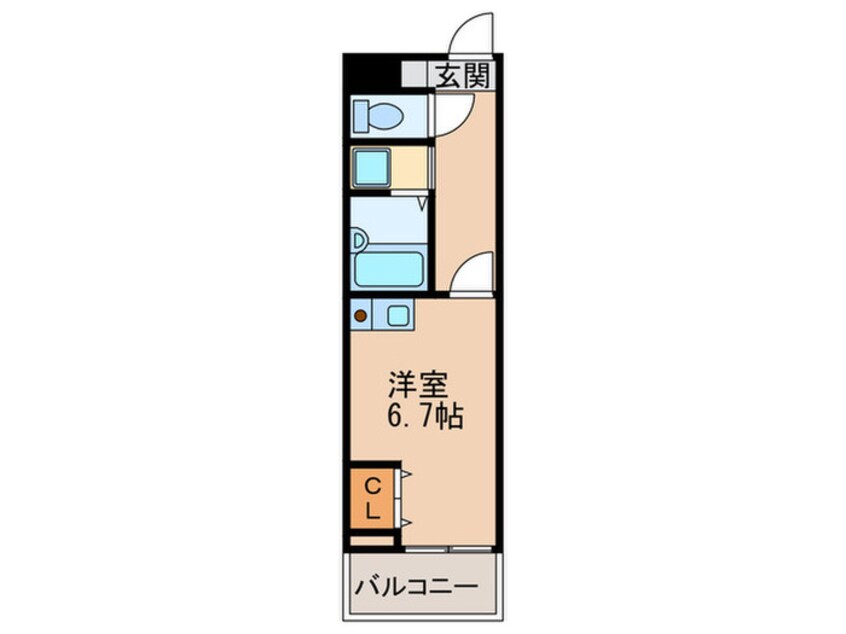 間取図 博多Ｖビル