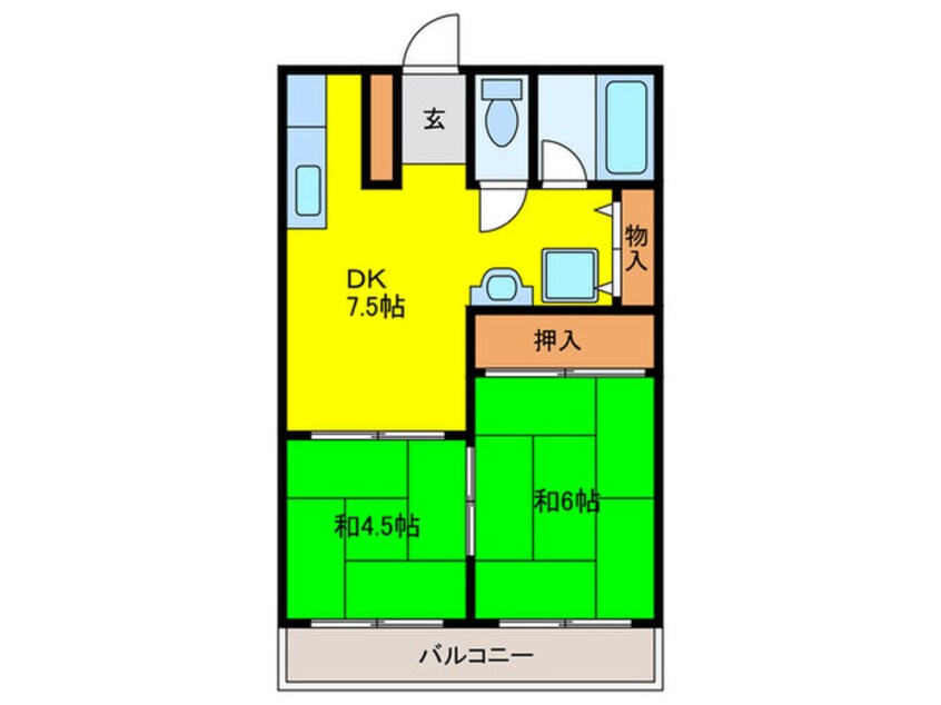 間取図 小笹カステリアＡ棟