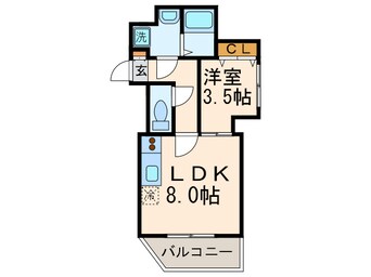 間取図 リバティ神屋