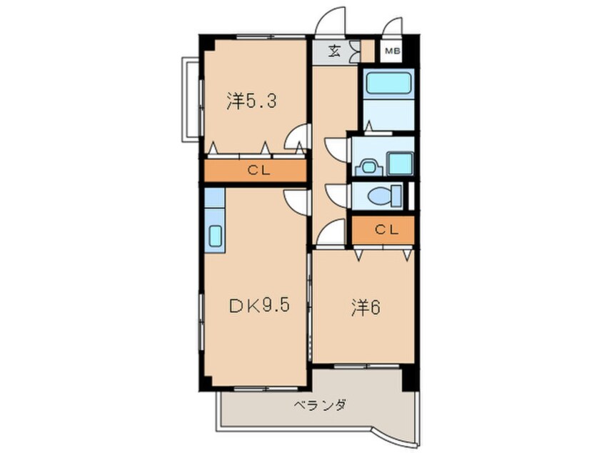 間取図 アテッサ南小倉