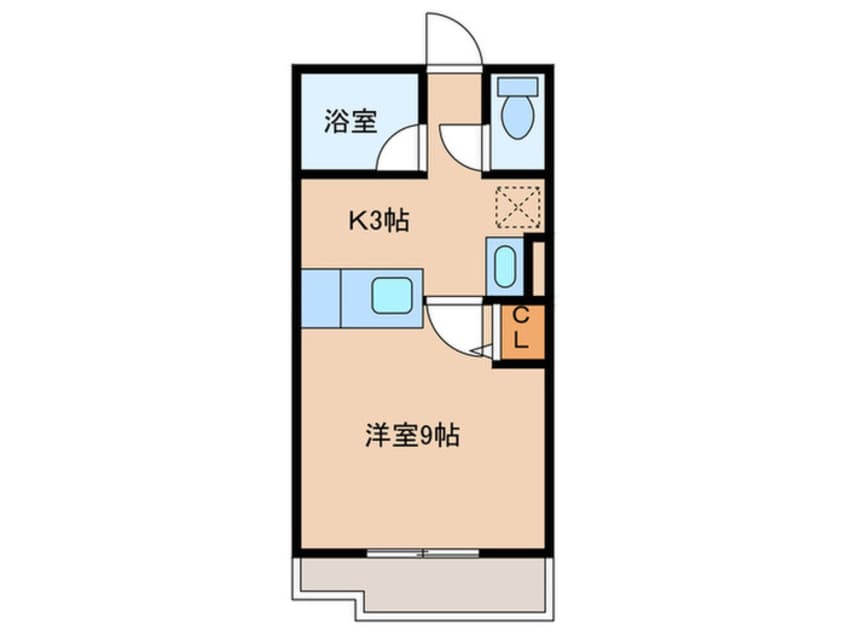 間取図 レインボー荒田Ⅱ