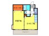 シャトナール城南Ⅱ 1DKの間取り