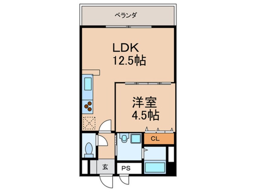 間取図 Ｅ．ＰＯＰＵＬＡＲ Ⅱ