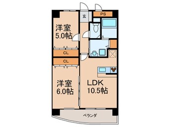 間取図 Ｅ．ＰＯＰＵＬＡＲ Ⅱ