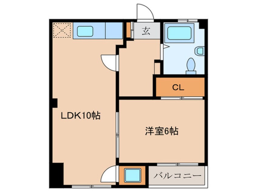 間取図 パークサイドコーポ